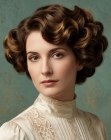 Penteado preso edwardiano