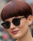 Corte tigela para cabelo ruivo
