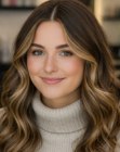 Cabelo longo rom�ntico com ondas