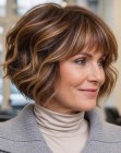 Bob angular para mulheres acima de 50 anos