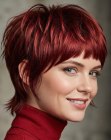 Pixie ruivo em camadas