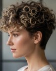Corte pixie cacheado