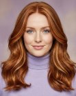 Penteado longo rom�ntico
