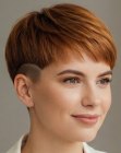 Penteado curto e feminino