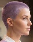 Corte raspado roxo