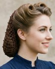 Penteado com uma redinha