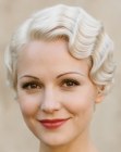 Cabelo loiro platinado vintage
