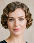 Bob vintage com ondas Marcel waves